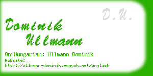 dominik ullmann business card